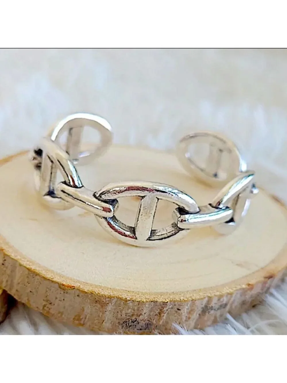 NEW STERLING SILVER MARINER BANGLE CUFF BRACELET - Picture 5 of 8